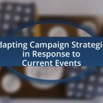 Adapting Campaign Strategies in Response to Current Events