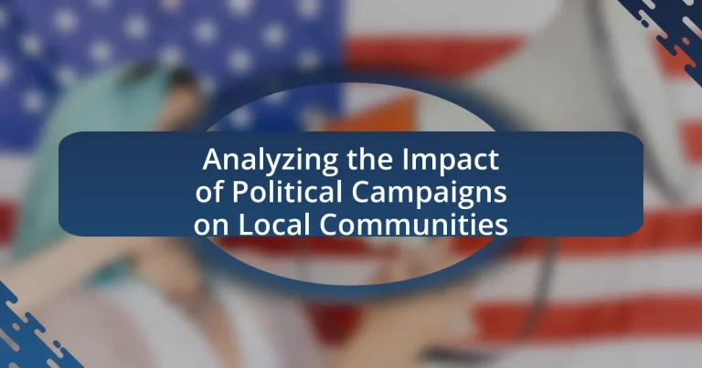 Analyzing the Impact of Political Campaigns on Local Communities