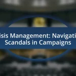 Crisis Management: Navigating Scandals in Campaigns