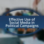 Effective Use of Social Media in Political Campaigns