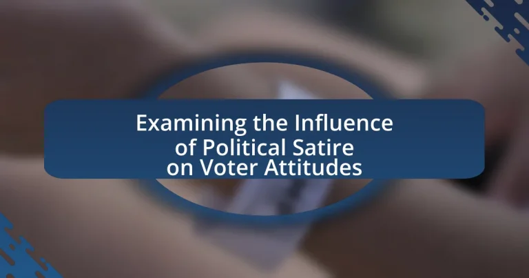 Examining the Influence of Political Satire on Voter Attitudes