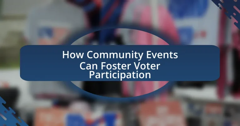 How Community Events Can Foster Voter Participation