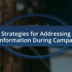 Strategies for Addressing Misinformation During Campaigns
