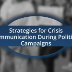 Strategies for Crisis Communication During Political Campaigns