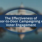 The Effectiveness of Door-to-Door Campaigning on Voter Engagement