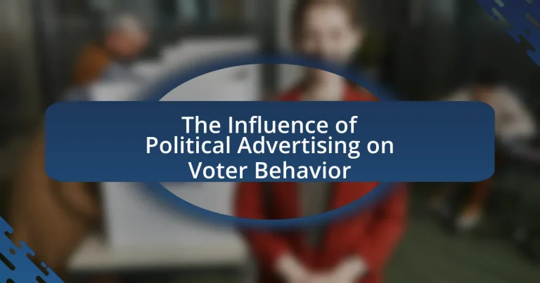 The Influence of Political Advertising on Voter Behavior