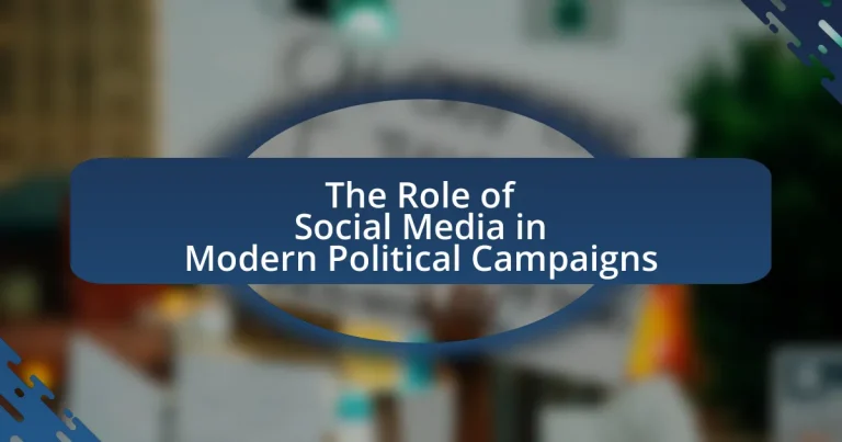The Role of Social Media in Modern Political Campaigns