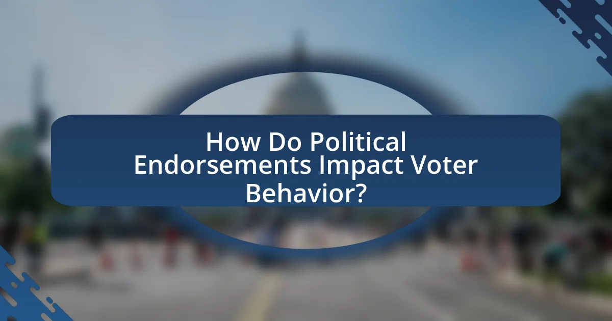How Do Political Endorsements Impact Voter Behavior?