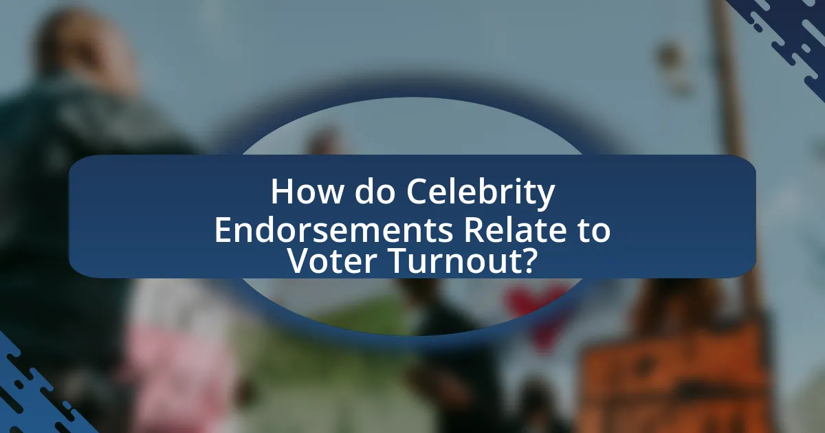 How do Celebrity Endorsements Relate to Voter Turnout?