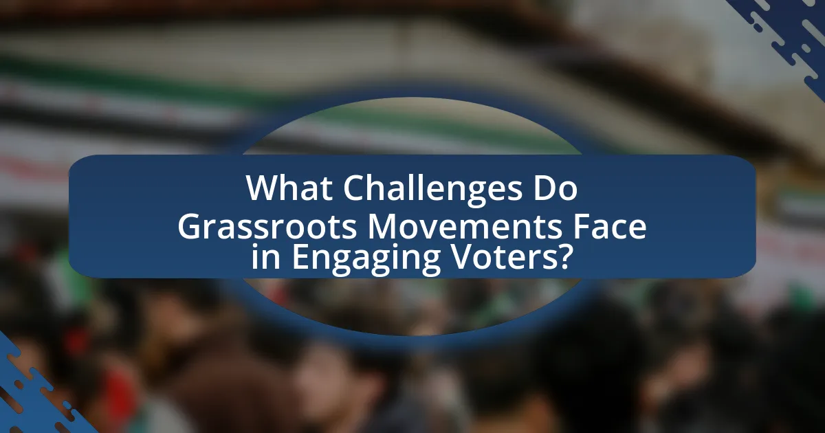 What Challenges Do Grassroots Movements Face in Engaging Voters?