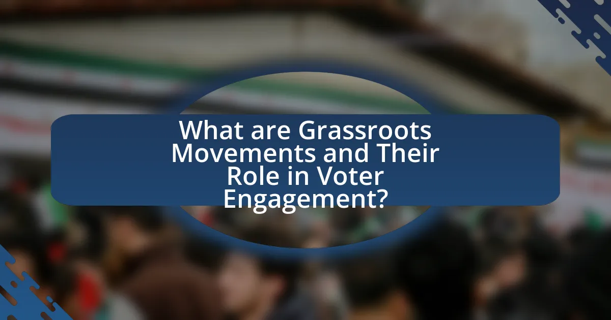 What are Grassroots Movements and Their Role in Voter Engagement?