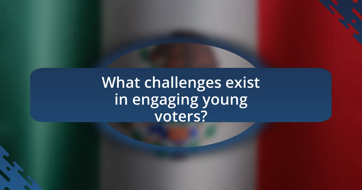 What challenges exist in engaging young voters?