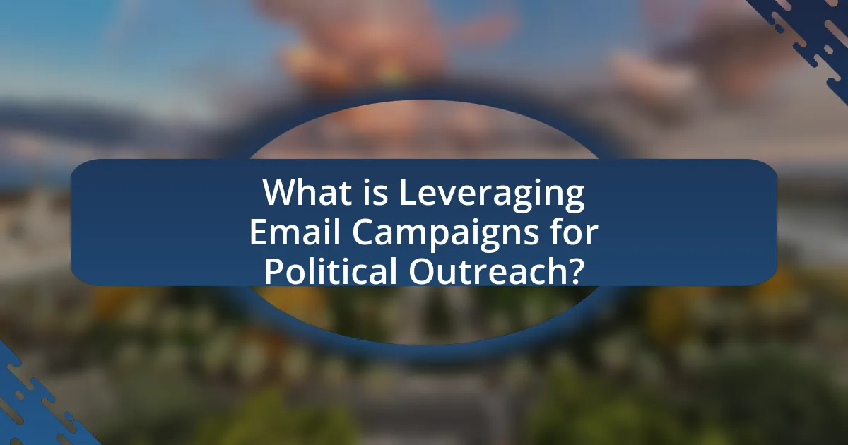 What is Leveraging Email Campaigns for Political Outreach?