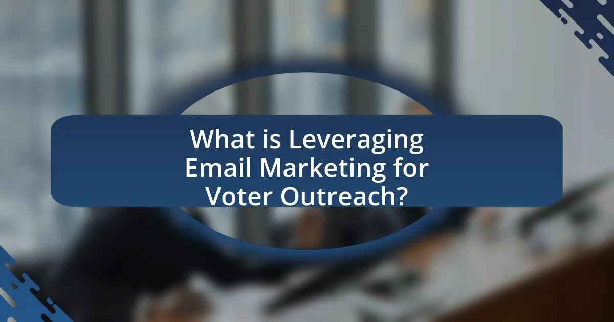 What is Leveraging Email Marketing for Voter Outreach?