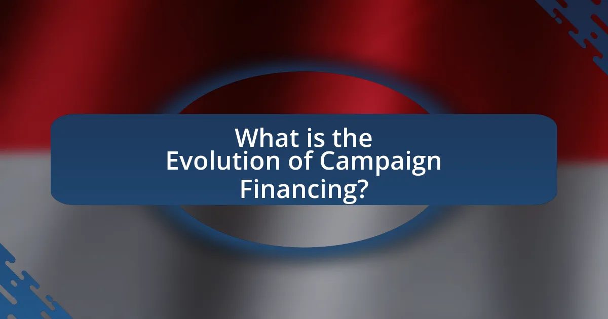 What is the Evolution of Campaign Financing?