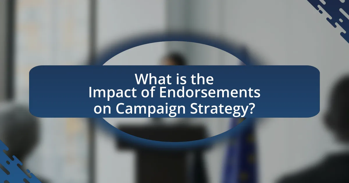 What is the Impact of Endorsements on Campaign Strategy?