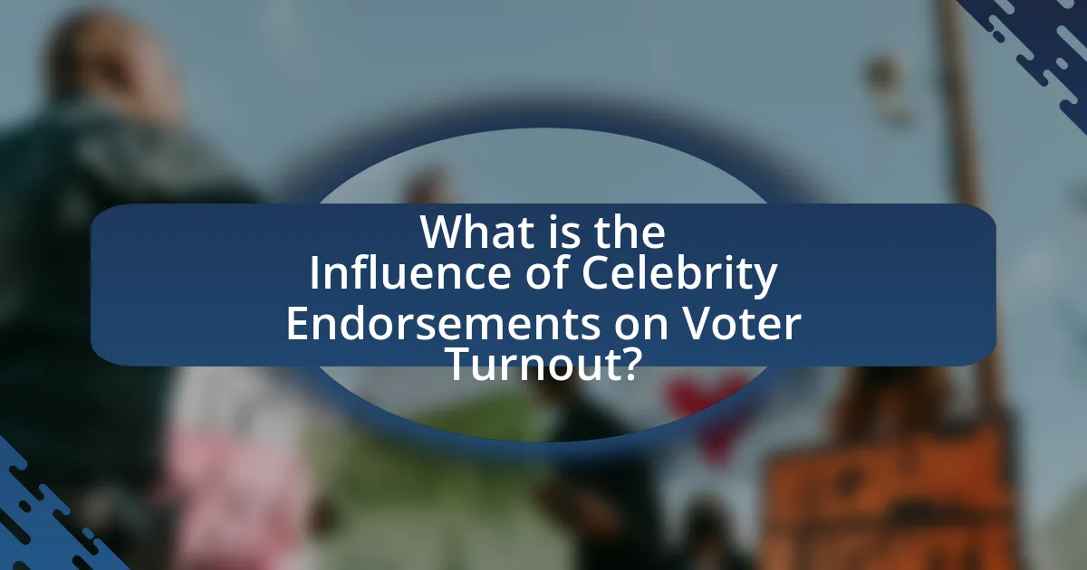 What is the Influence of Celebrity Endorsements on Voter Turnout?