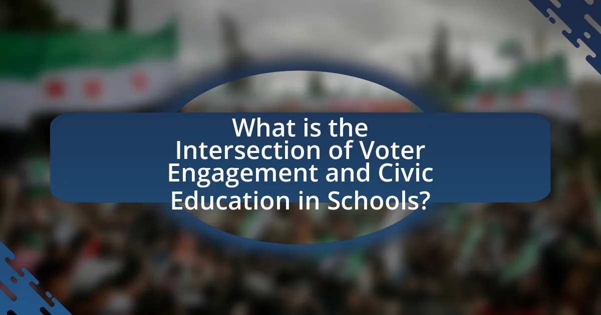 What is the Intersection of Voter Engagement and Civic Education in Schools?