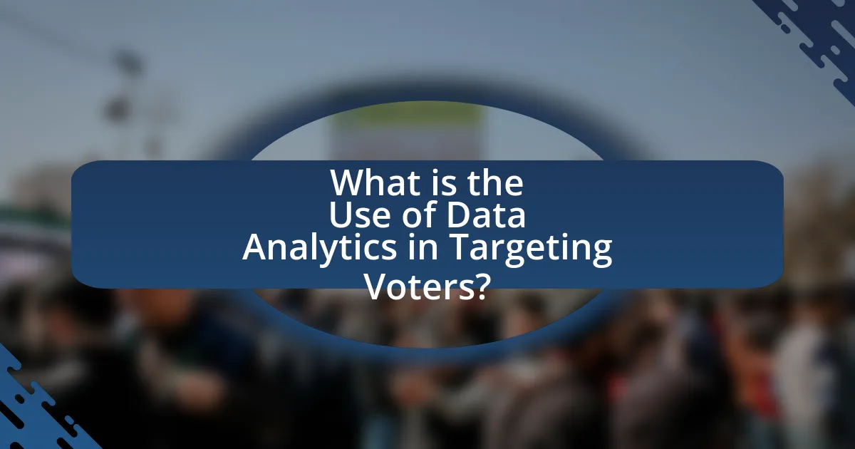 What is the Use of Data Analytics in Targeting Voters?