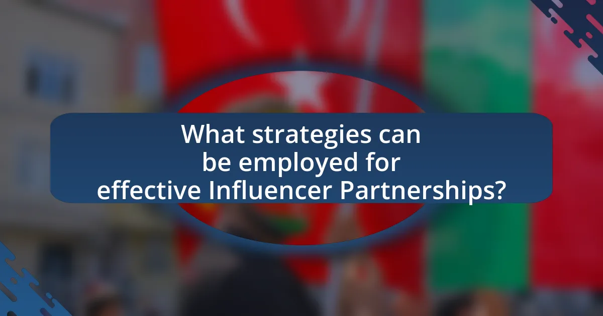 What strategies can be employed for effective Influencer Partnerships?